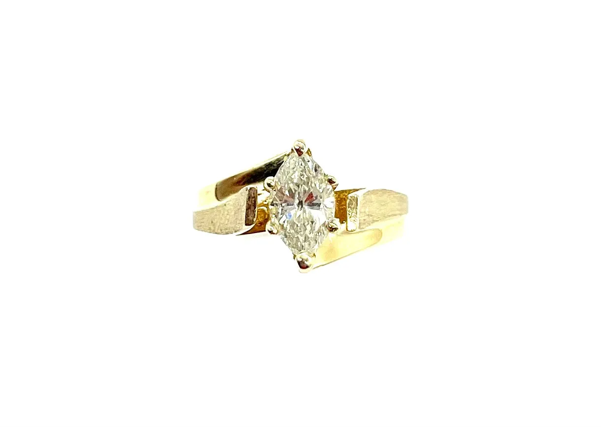 1.1 Carat Diamond Marquis Ring