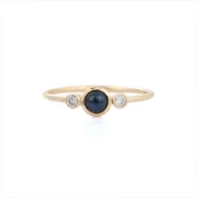 14K Yellow Gold Sapphire Ring