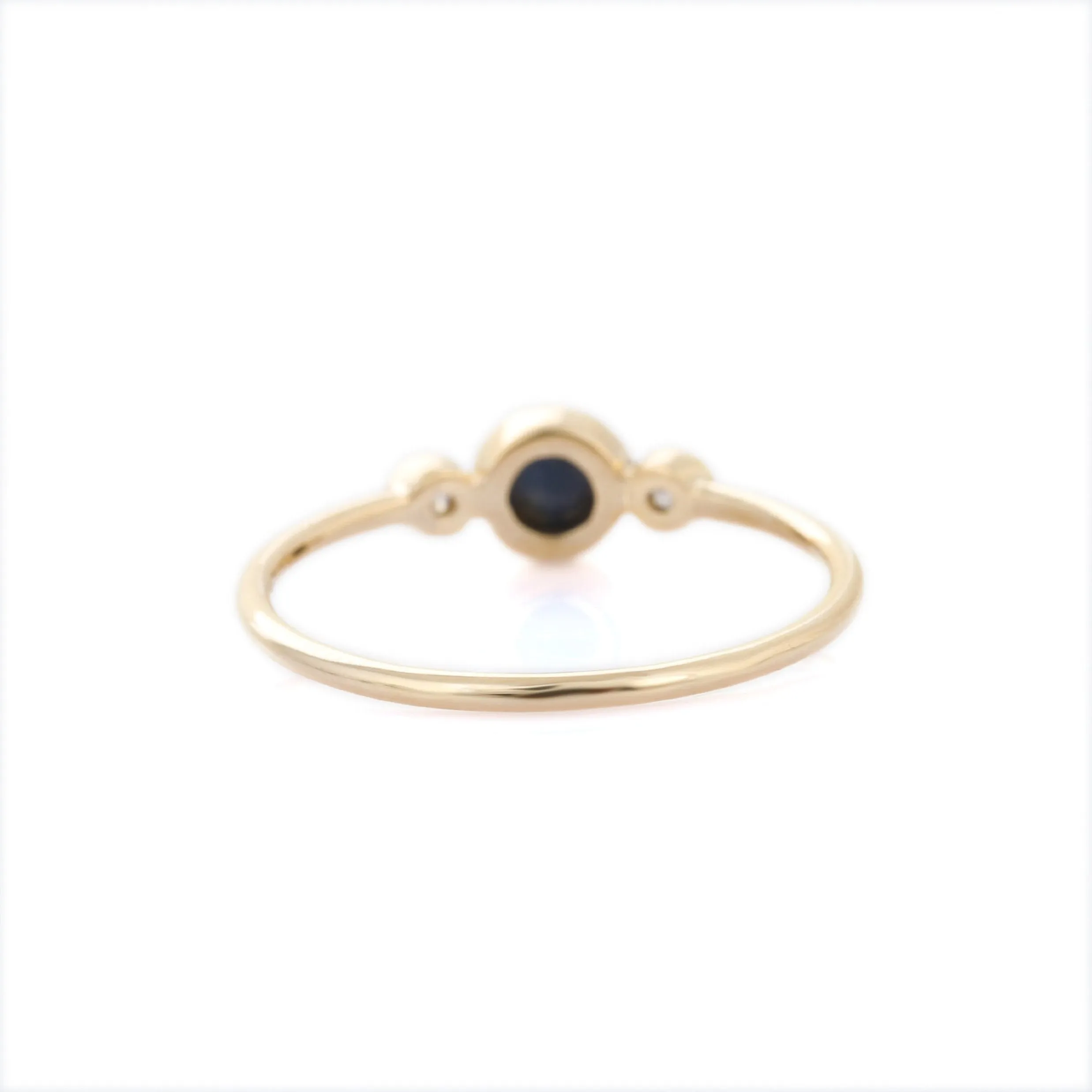 14K Yellow Gold Sapphire Ring