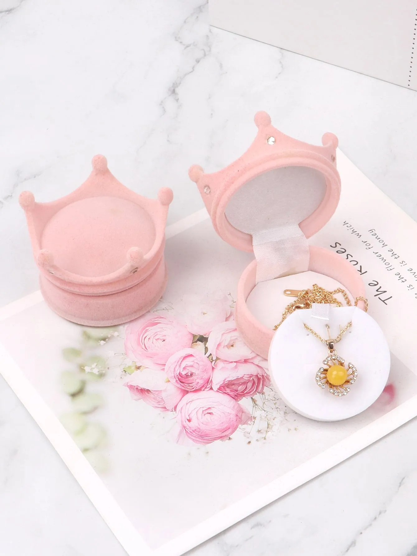 1pc Crown Shaped Jewelry Storage Box