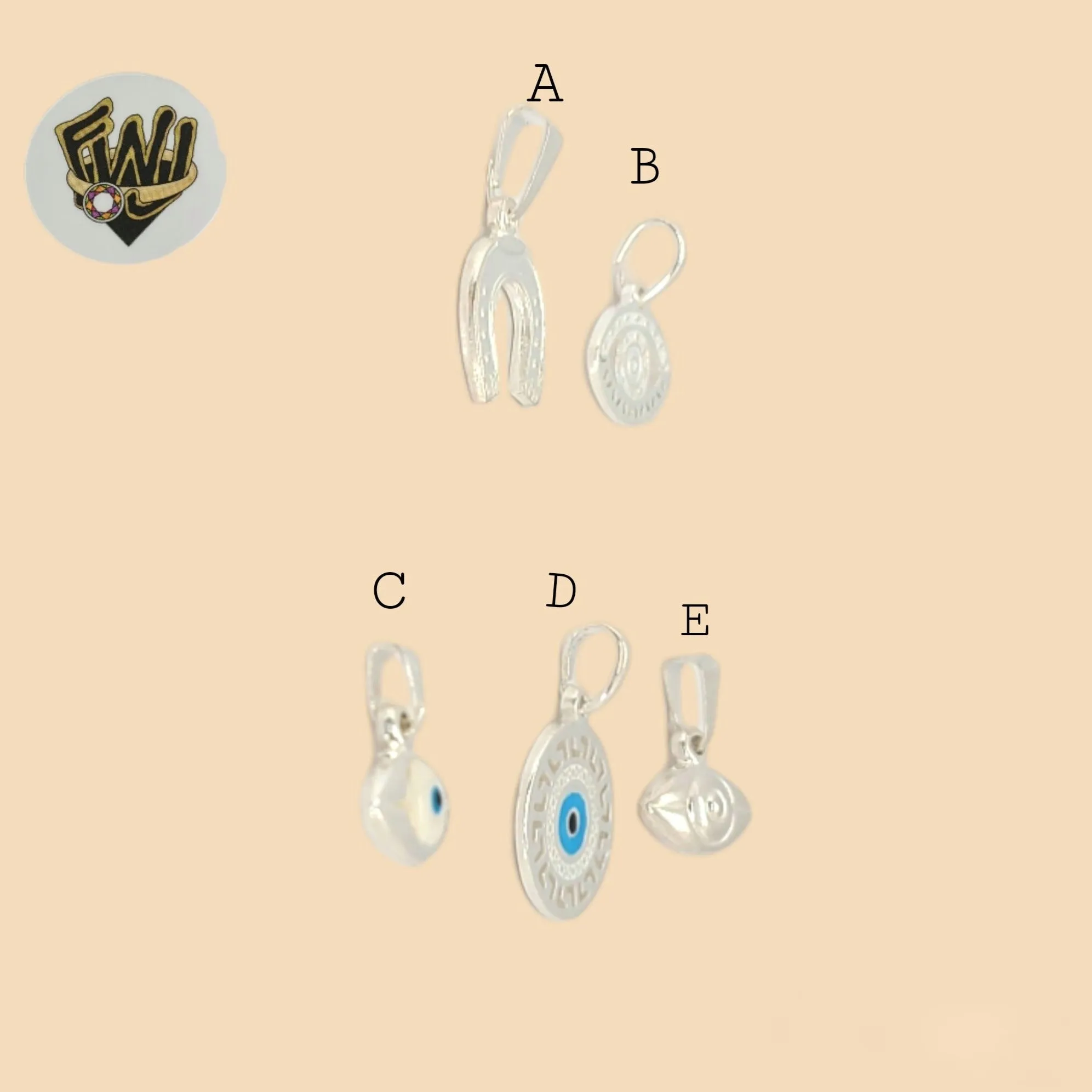 (2-1106) 925 Sterling Silver - Pendants.