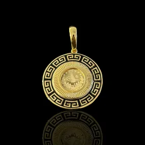 21K Solid Gold Ottoman Pendant