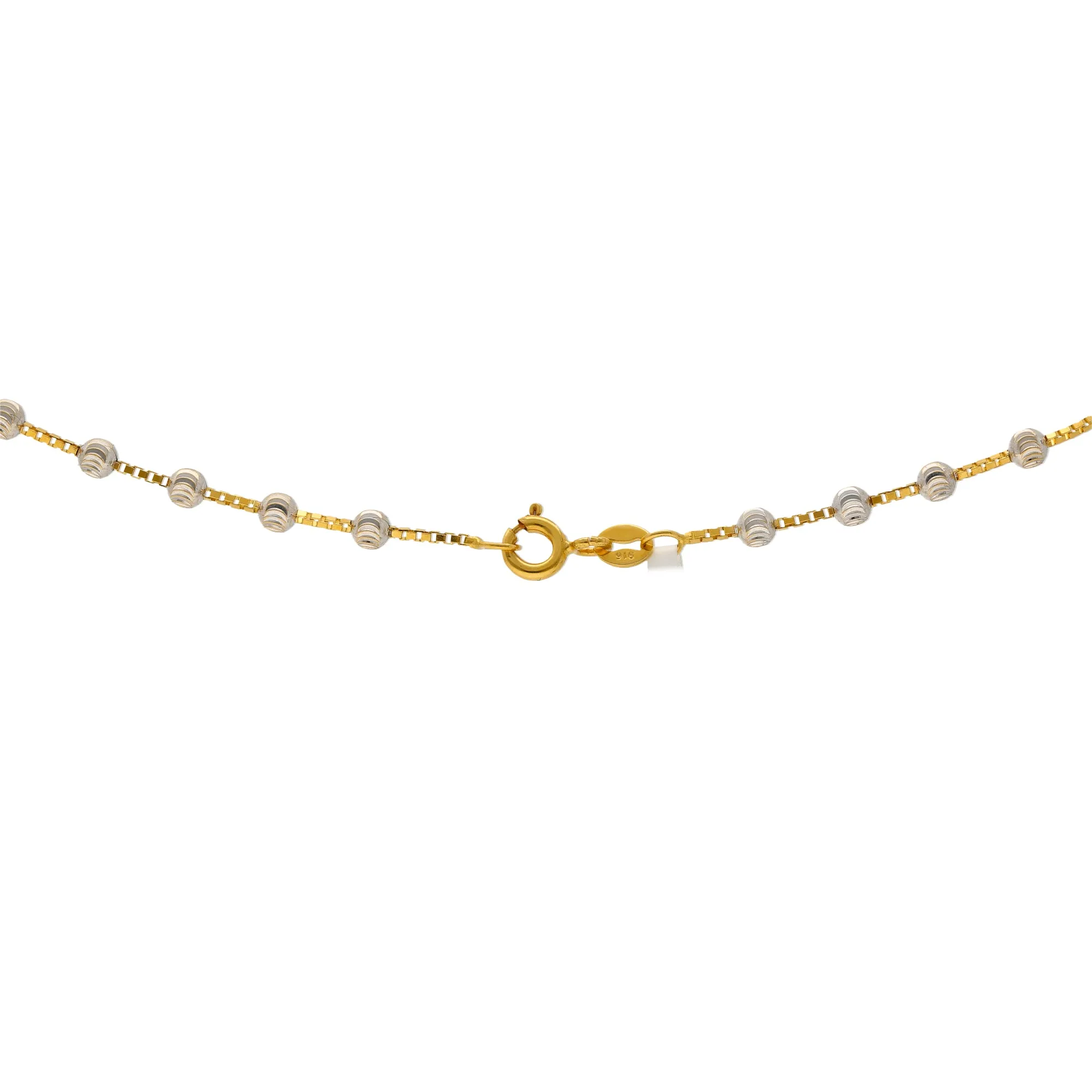 22K Two-Tone Gold 20in Chain (10.3 gms)