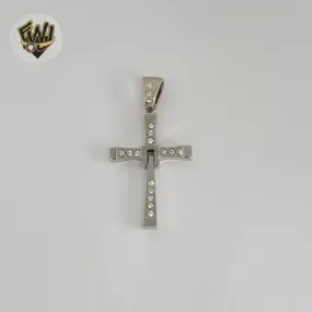 (4-2329) Stainless Steel - Cross Pendant.