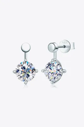 4 Ct Moissanite Drop Earrings