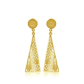 ADELA GOLD MEDIUM EARRINGS FILIGREE