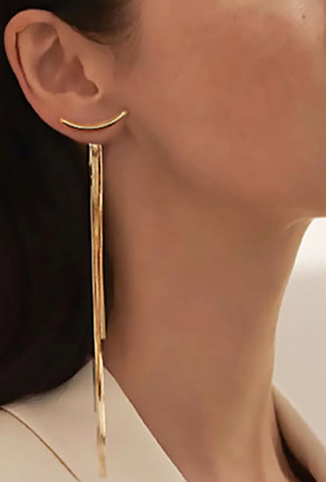 ALAYA - CHAIN DROP EARRING