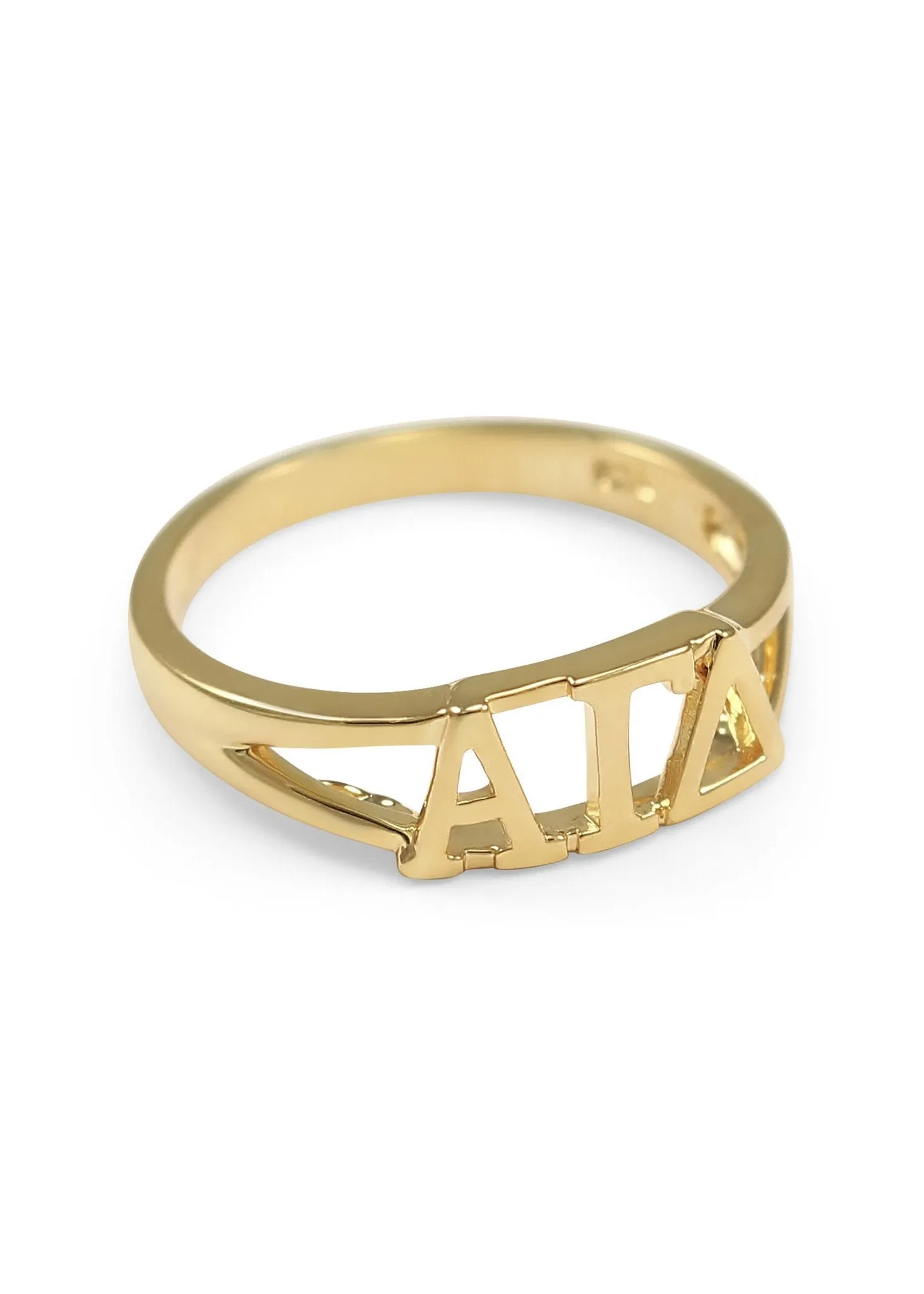 Alpha Gamma Delta Sunshine Gold Ring