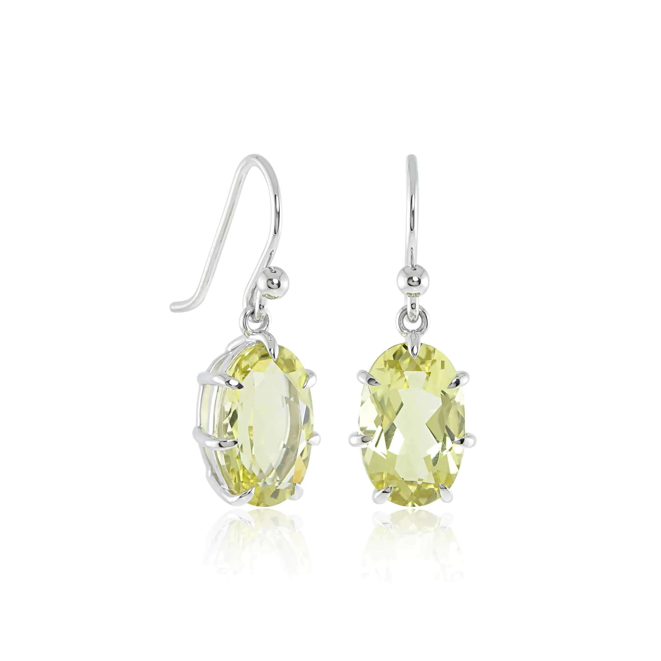 Ashley Earrings in Lemon Quartz