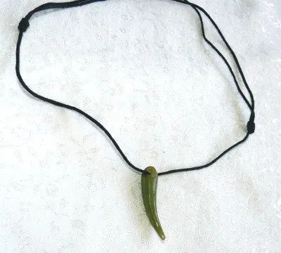 Auspicious Rare Tiger Tooth Jade Pendant (P-808)