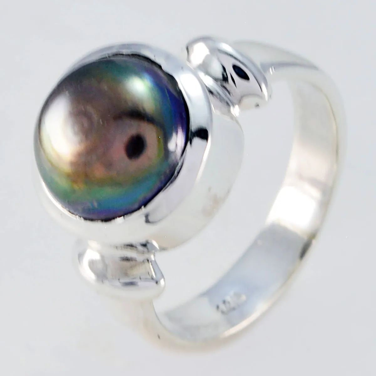 Bewitching Gemstones Pearl 925 Sterling Silver Ring Dance Jewelry