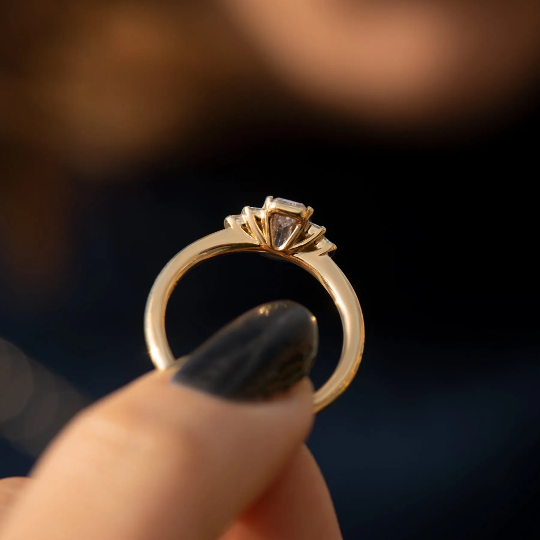 Bloom OOAK Pink Diamond Engagement Ring