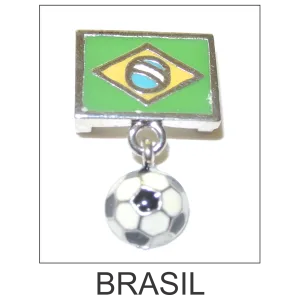 Brasil Soccer Ball Bracelet