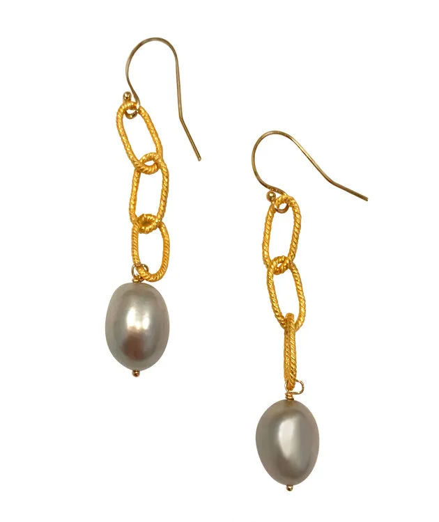 Byzantine drop earrings