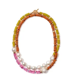 Cabana Necklace in Dragon Fruit