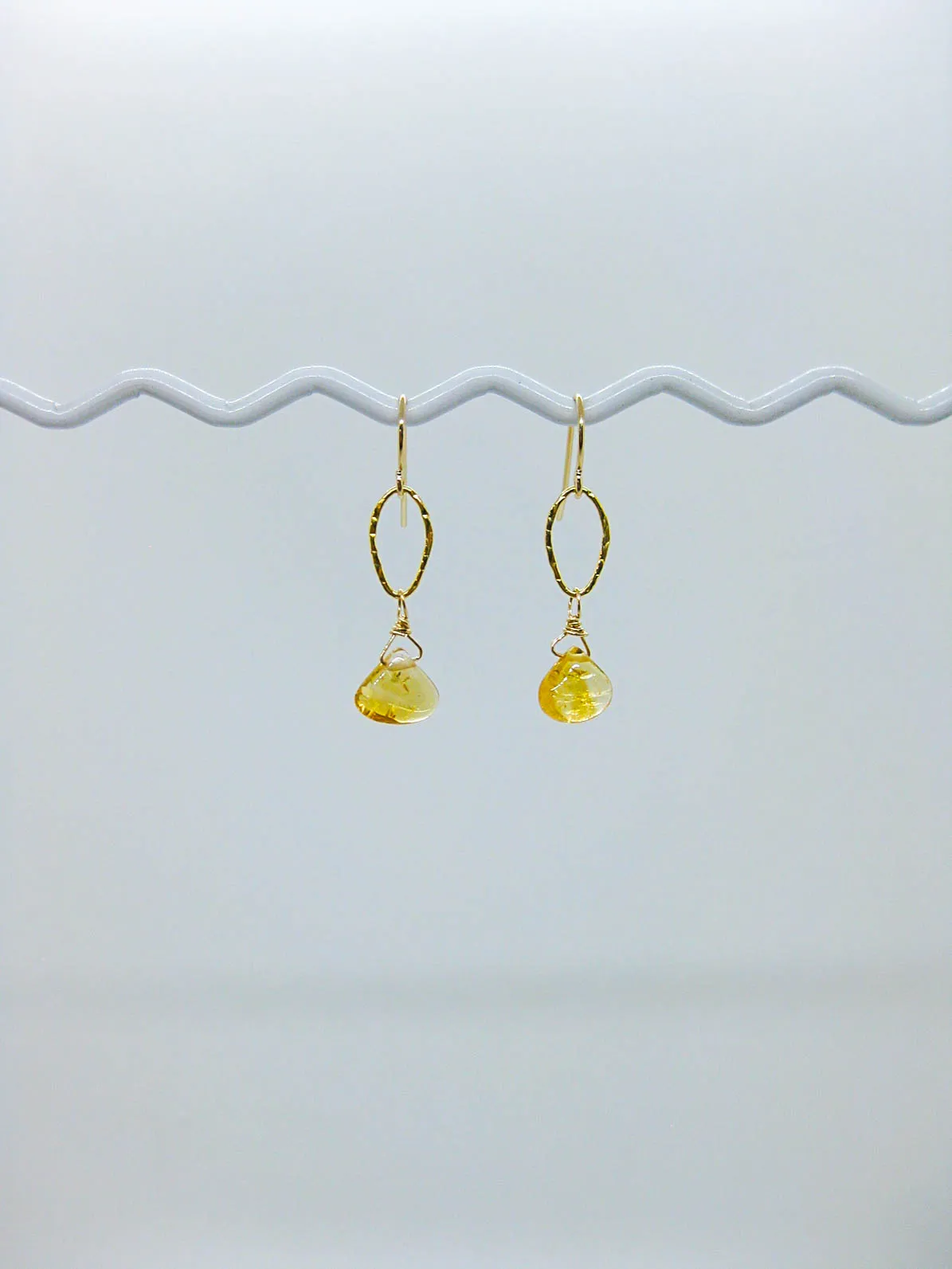 Chrysanthe: Citrine Earrings - e474