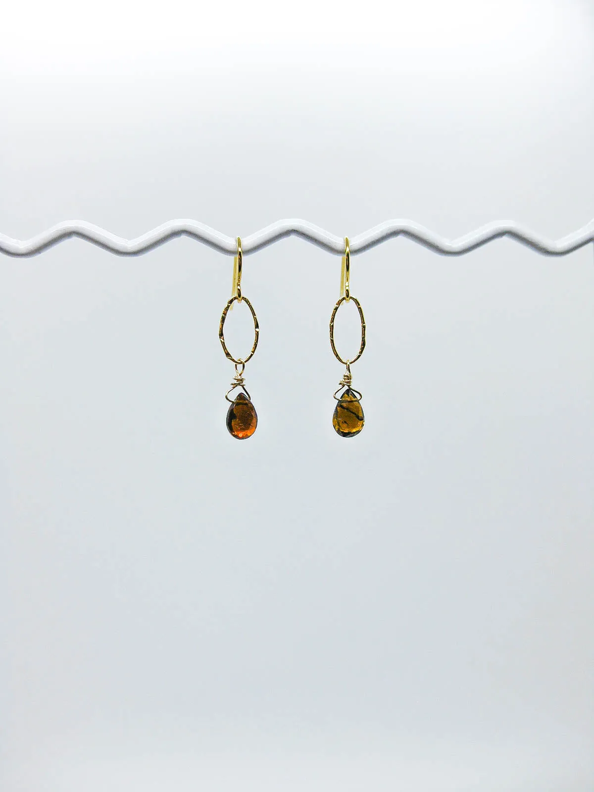 Chrysanthe: Tourmaline Earrings - e535