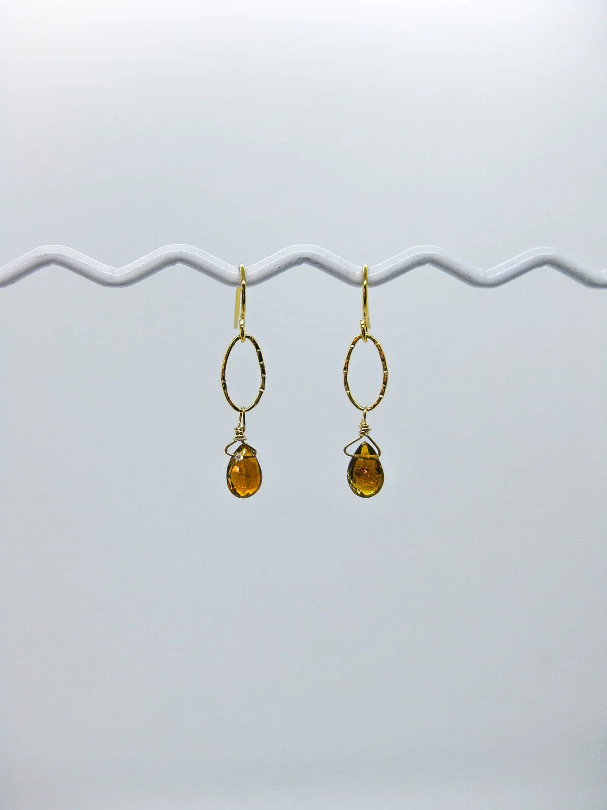 Chrysanthe: Tourmaline Earrings - e535