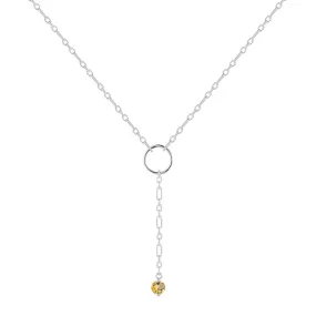 Citrine Drop Necklace