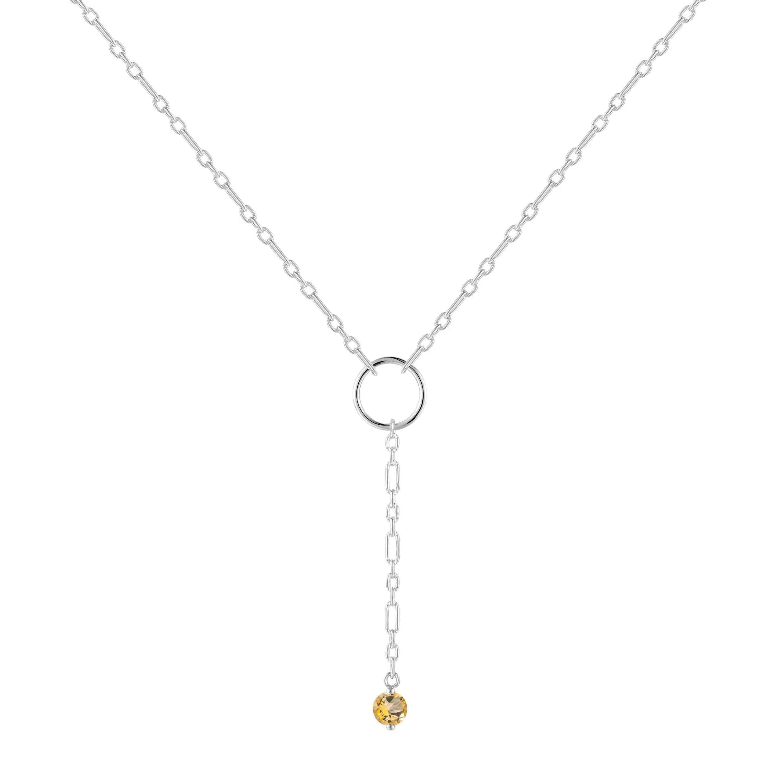 Citrine Drop Necklace