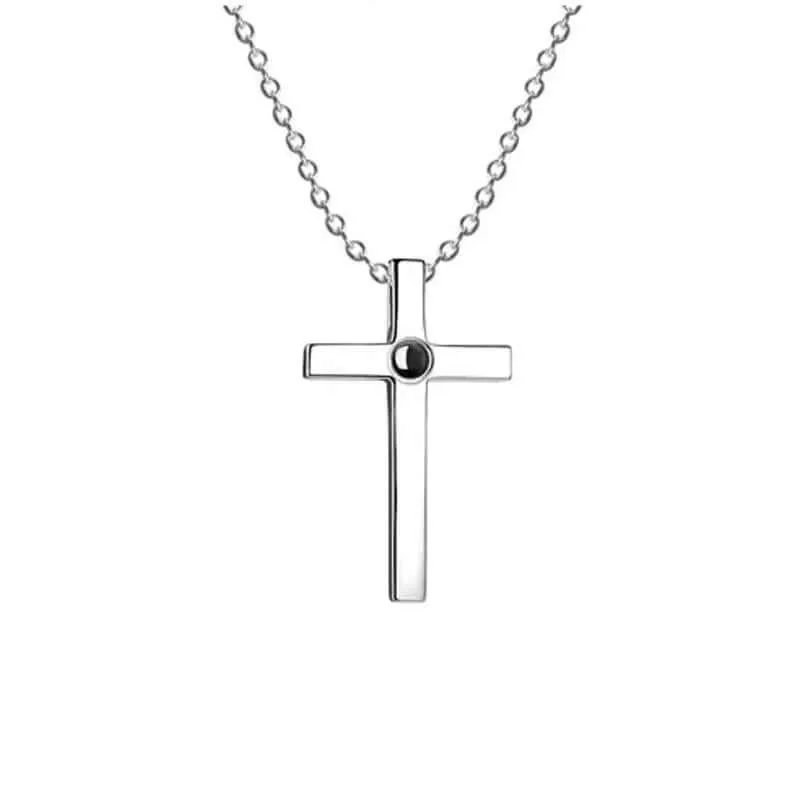 Cross Projection Projection For Men & Women Necklace With Picture Inside