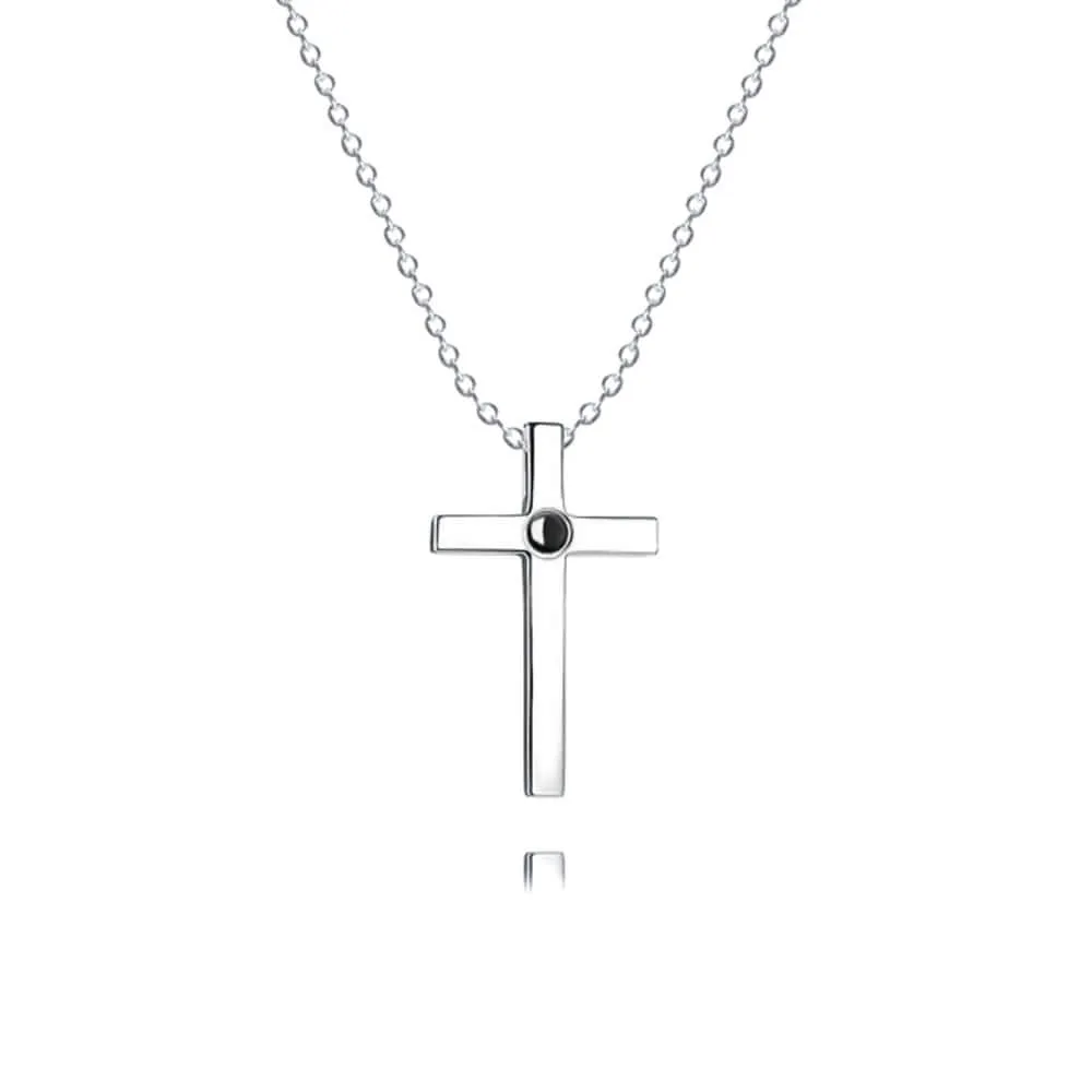 Cross Projection Projection For Men & Women Necklace With Picture Inside