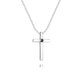 Cross Projection Projection For Men & Women Necklace With Picture Inside