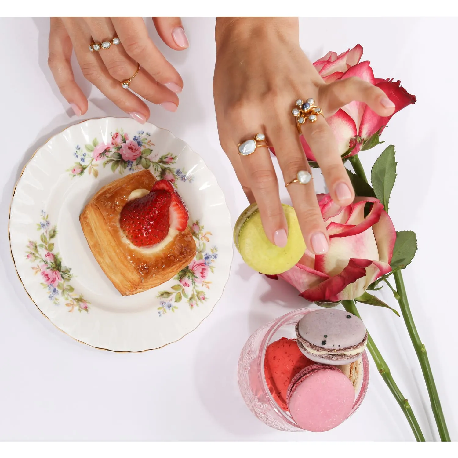 Dainty Raw Pearl Ring