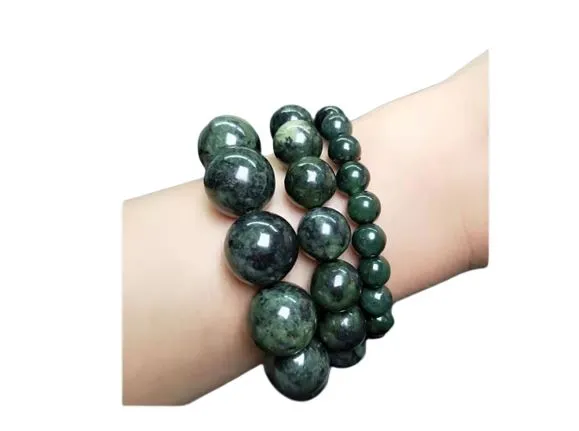 Dark Green Jade Bracelet