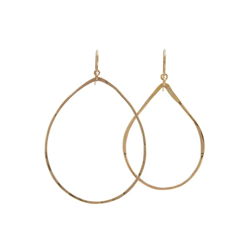 Dew Drop Small Earrings in gold by Kenda Kist