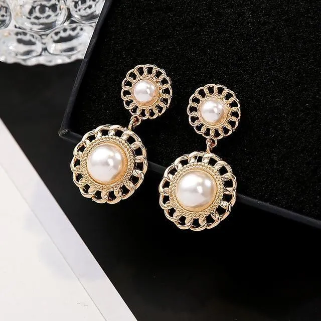 Drop Earrings Gold & Silver For Women