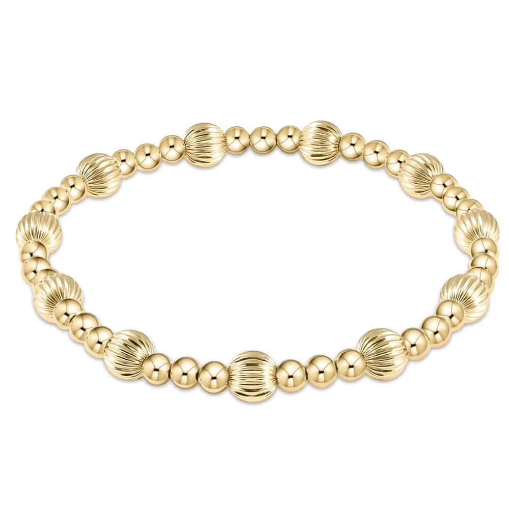 ENewton 6mm Gold Dignity Sincerity Bracelet