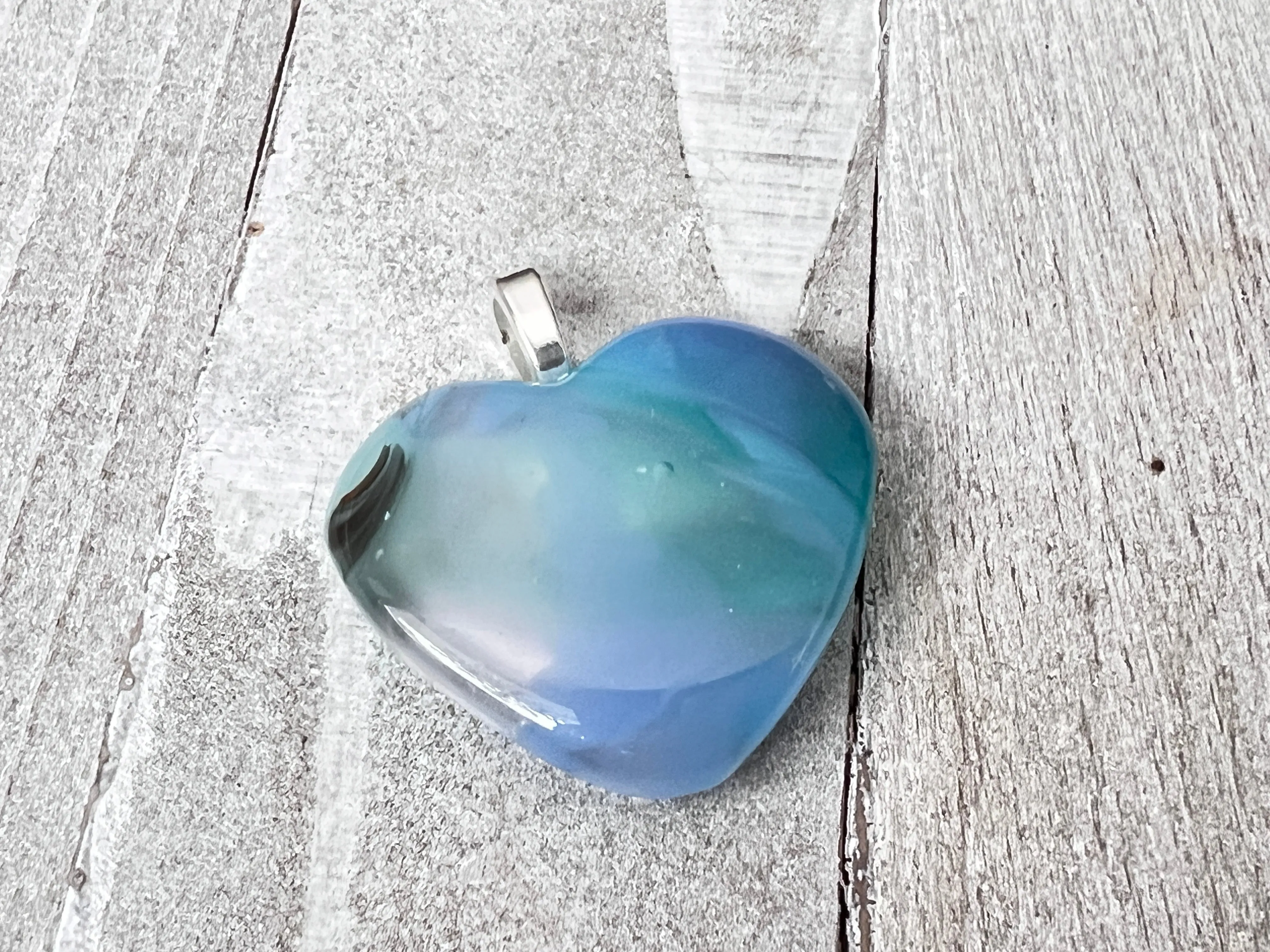 Fused Glass Pendant~Ocean Of Love