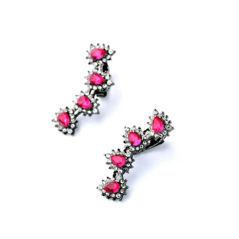 Geometric Pink Ear Cuff Clip-on Earring