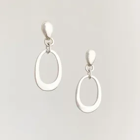 GIDGET sterling hoop drop studs