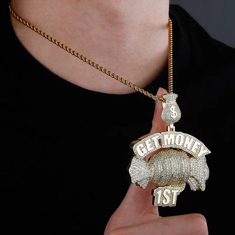 Iced Get Money First Candy Pendant