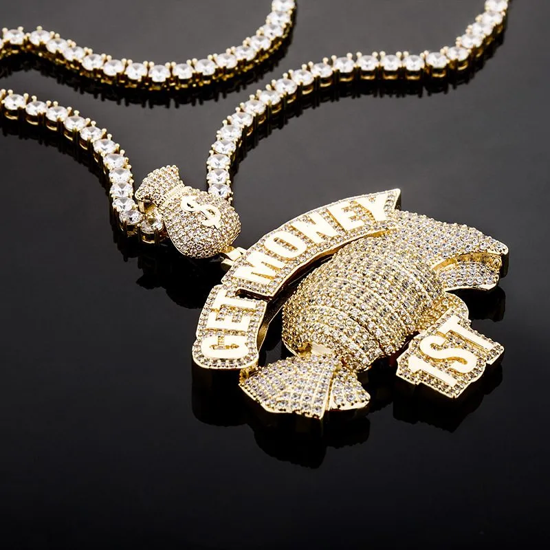 Iced Get Money First Candy Pendant