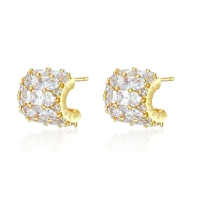 IMPERIAL PAVÉ Women Crown Earrings