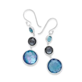 IPPOLITA Lollipop Silver Lollitini 3-Stone Drop Earrings