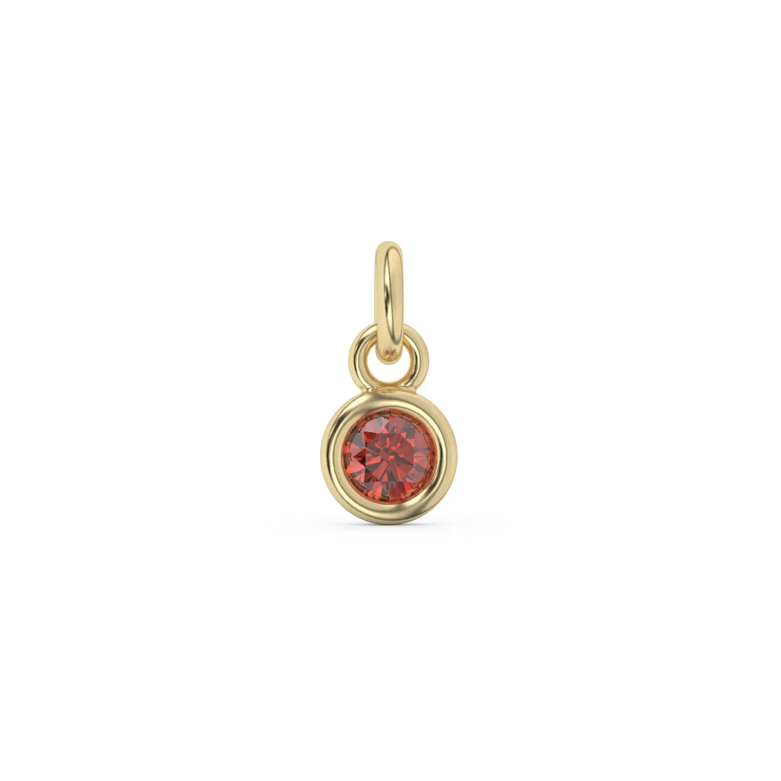 January Birthstone Charm | 10k Yellow Gold