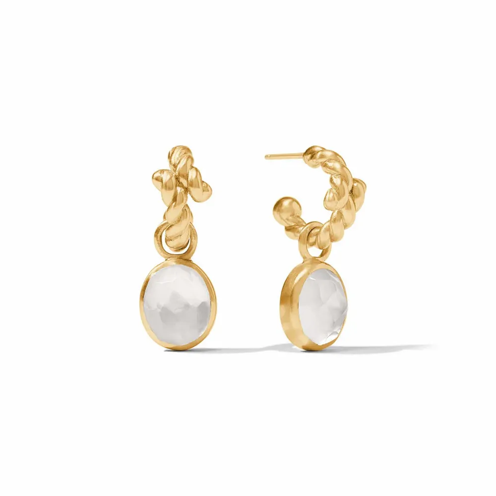 Julie Vos Nassau Hoop & Charm Earring