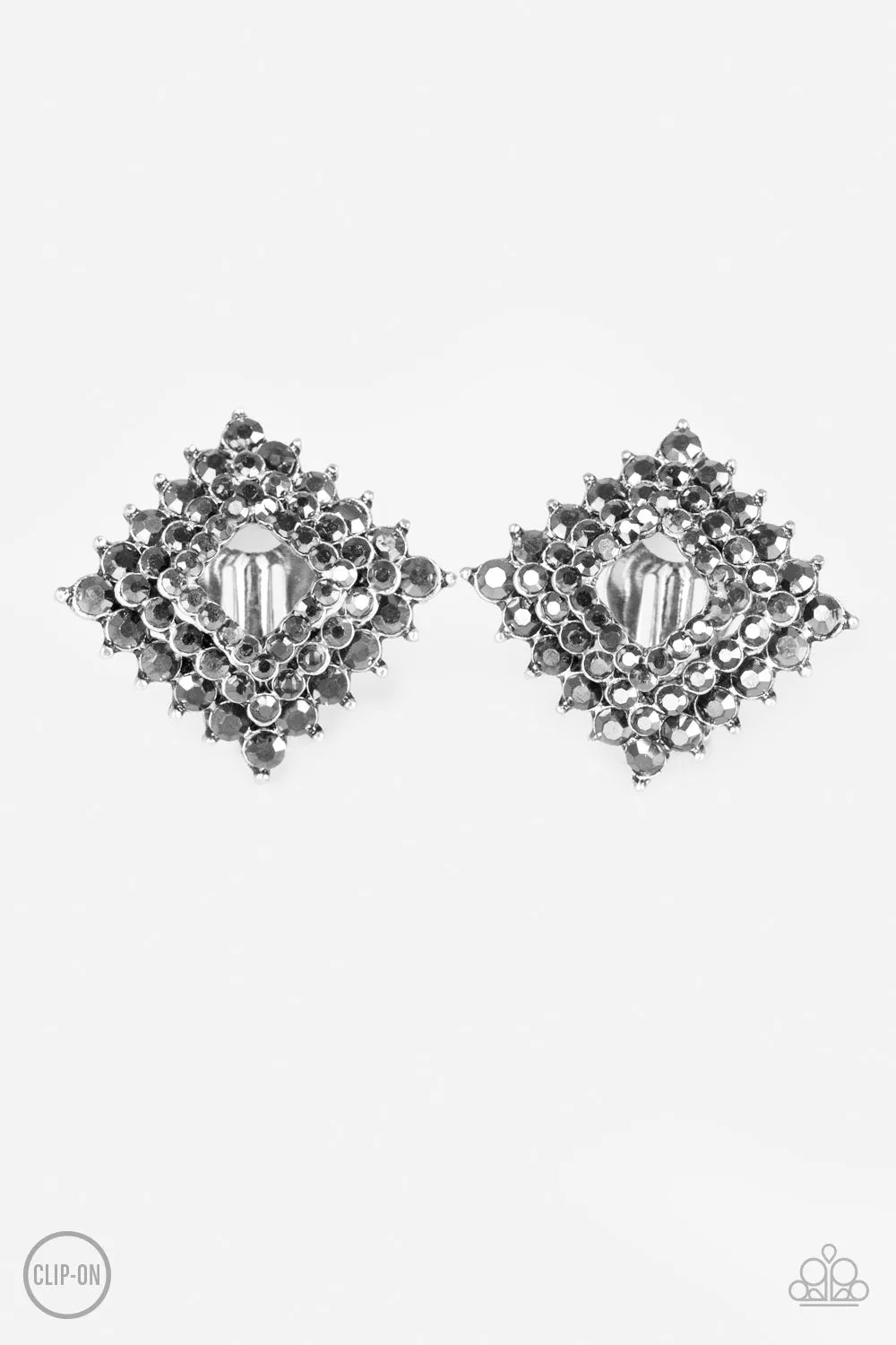 Kensington Keepsake Silver Clip-On -Earrings