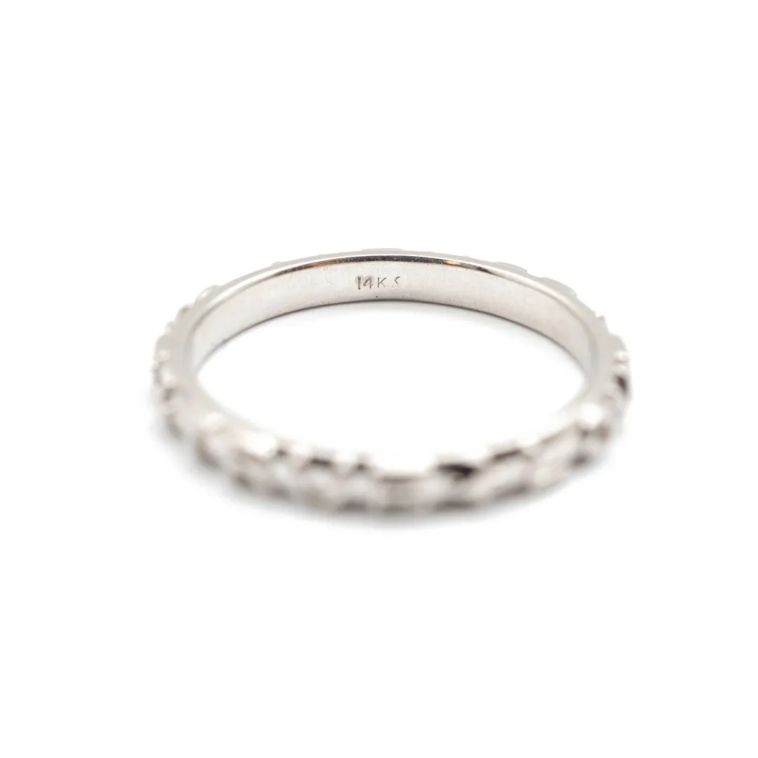 Ladies 14K White Gold True   Love Wedding Band