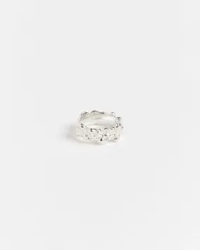 Lava Band Ring in Sterling Silver