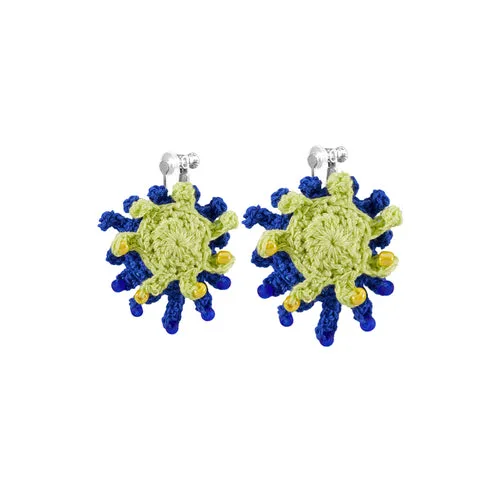 LB Hand Crochet Colorful Inkjet Earrings LOJL105