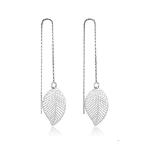 Leave-Shaped Drop Earrings