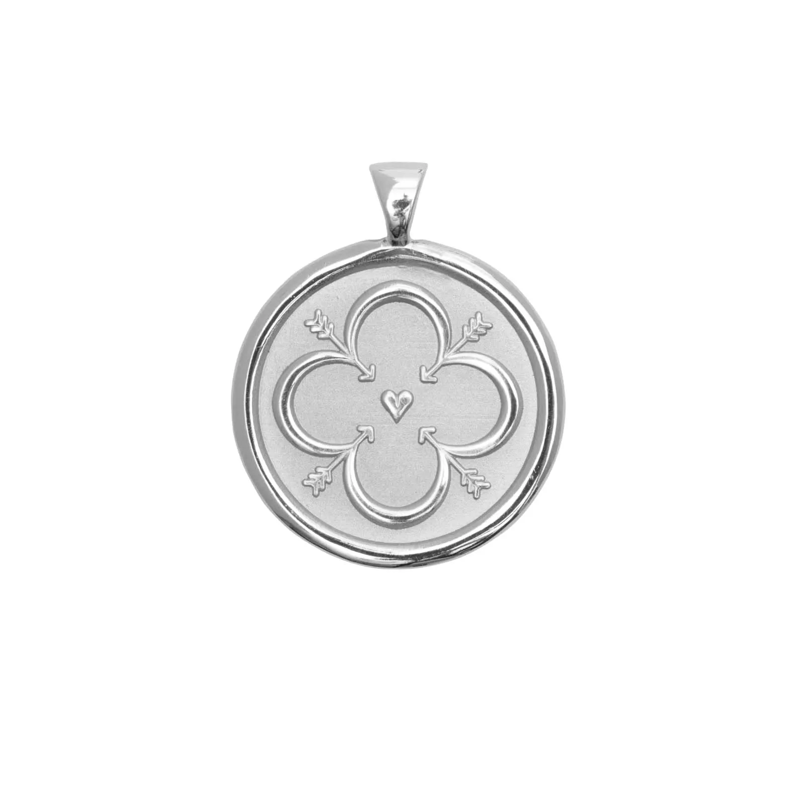 LOVE JW Original Pendant Coin in Silver