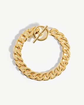 Lucy Williams T-Bar Chunky Chain Bracelet | 18ct Gold Plated