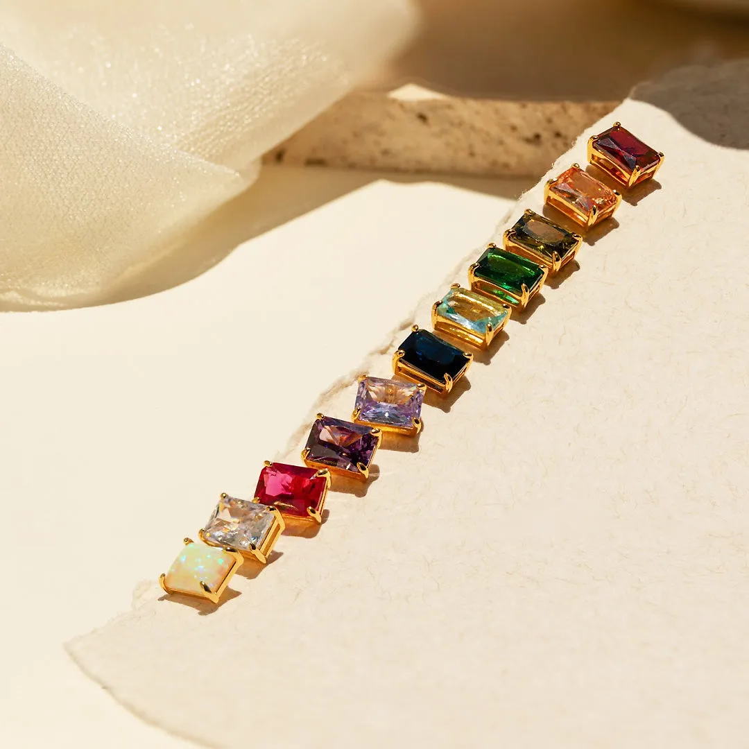 Luxe3573 - Birthstone Ear Studs