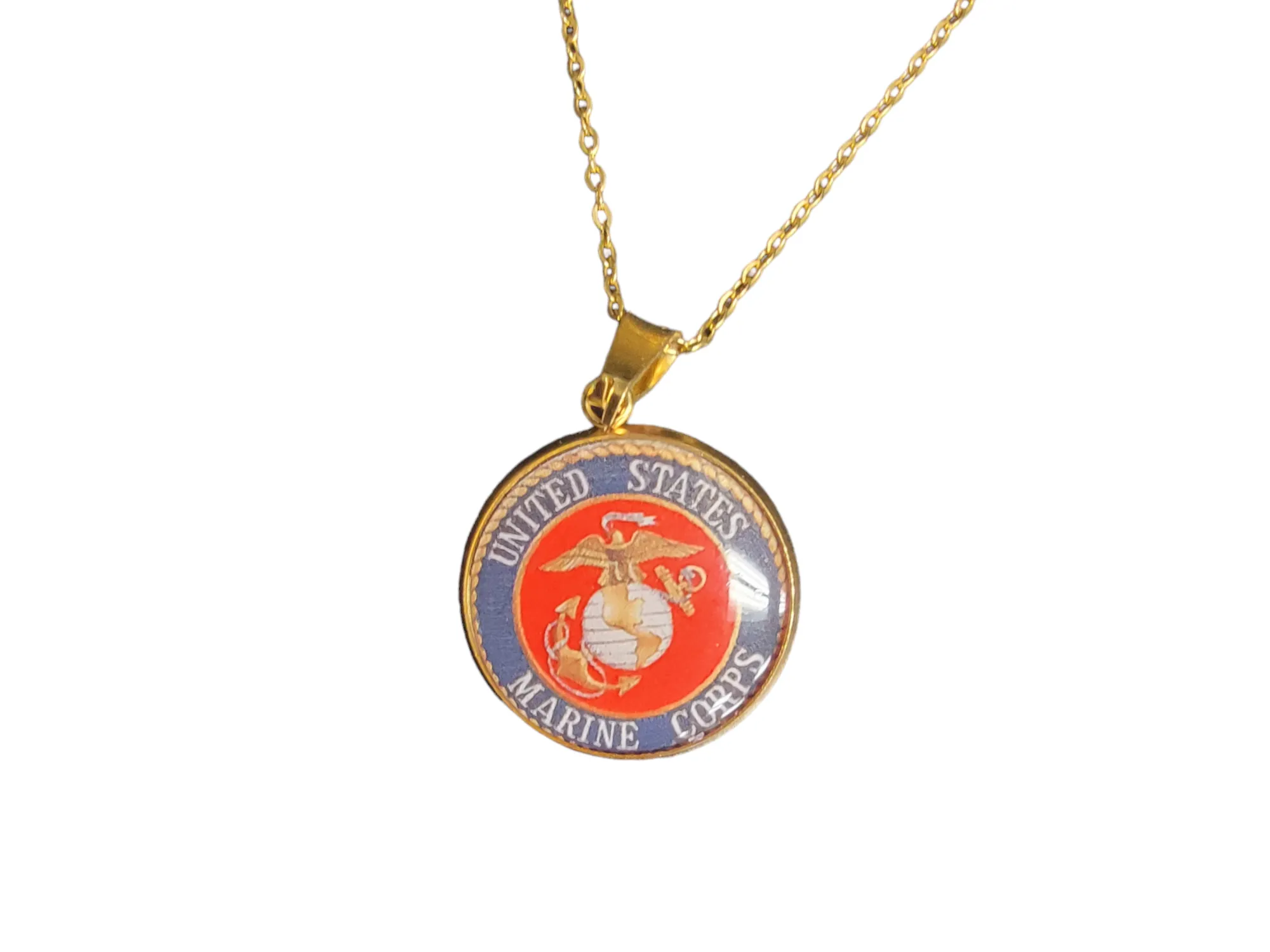 Marine Corp Pendant Necklace